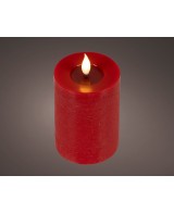 VELA LED ROJA /CALIDO D.7.5cm x H.6cm