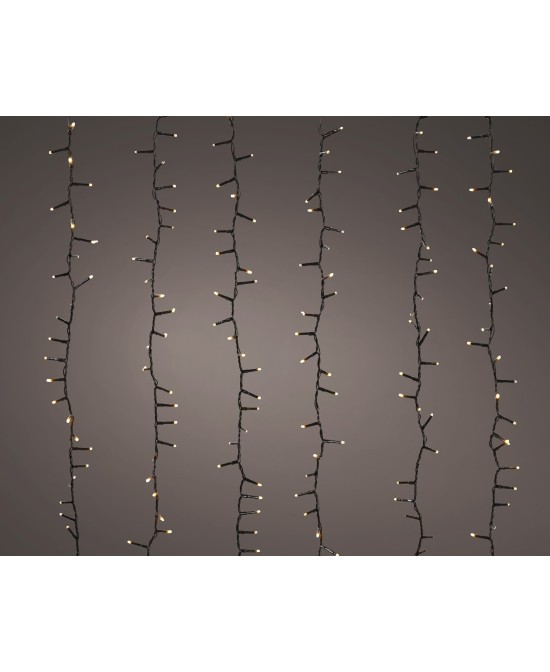 CASCADA LED 200CM NEGRA