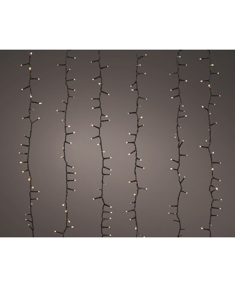 CASCADA LED 200CM NEGRA