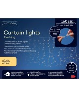 CORTINA LED  TRANSPARENTE L.200cm x H.100cm