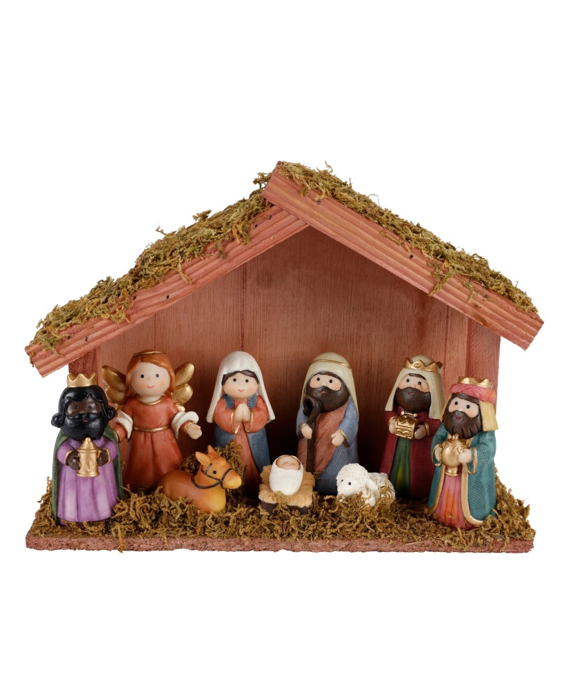 NACIMIENTO NAVIDEÑO PESEBRE  L26.2CM
