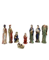 FIGURAS  3 Reyes Magos, ángel, María, San José, pastor y Niño Jesús. L4.7CM