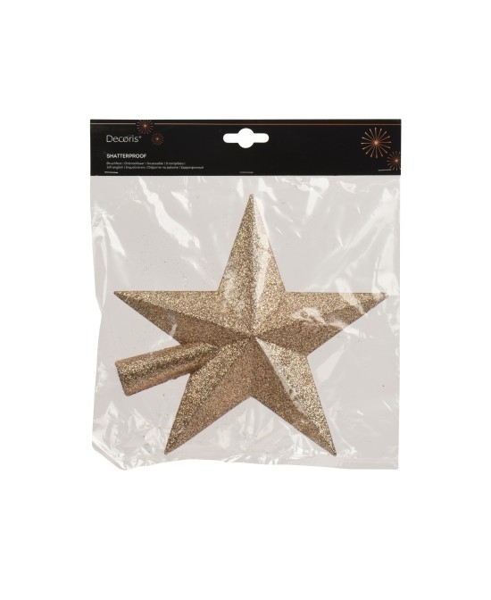ESTRELLA GLITER  COPA PINO CARAMELO/MARRON L.4.2cm x W.19cm x H.19cm