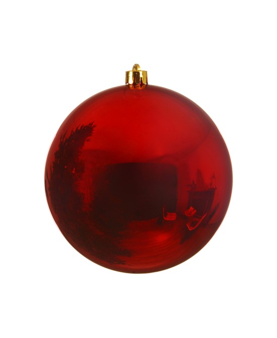 Bola Navideña Brillant 14 cm Roja Adorno Navideño Elegante