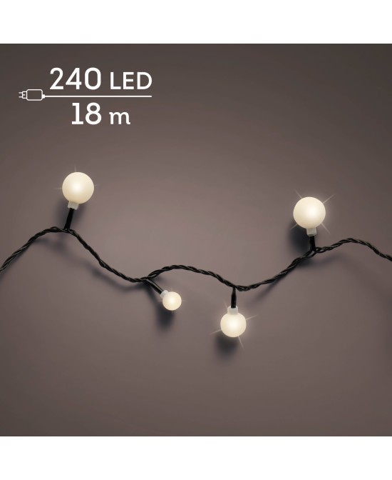 Guirnalda Bombillas LED 1800 Negra | Iluminación Exterior Resistente y Eficiente