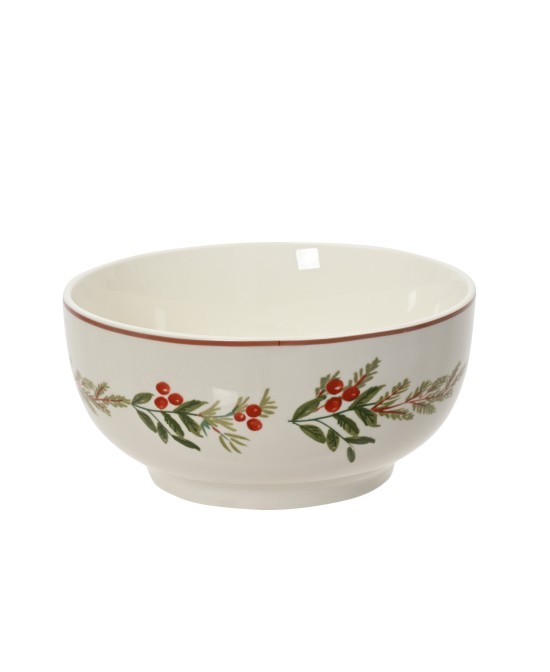 BOWL PORCELANA NAVIDAD D.14cm x H.6.3cm