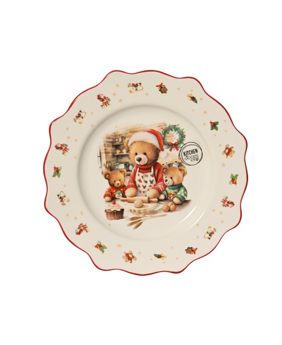 PLATO DESAYUNO NAVIDAD D.21cm x H.2.3cm