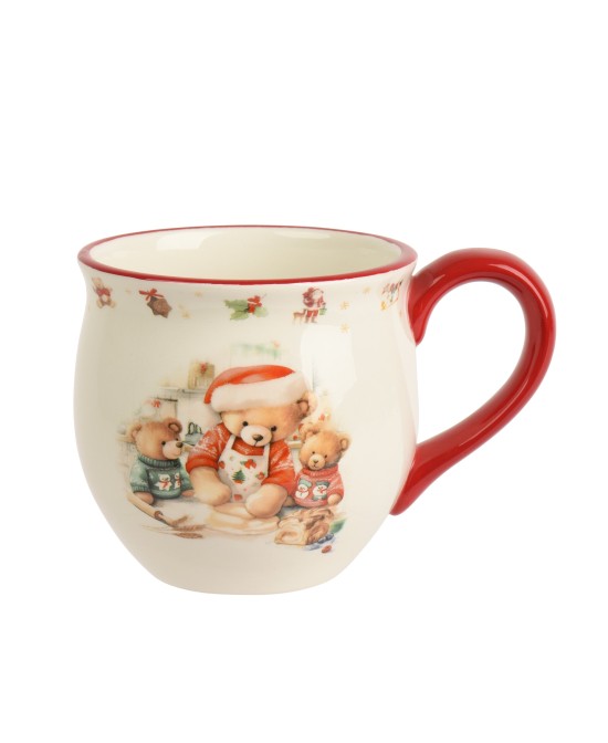 TAZA NAVIDAD OSITO L.13.5cm x W.9.5cm x H.9cm