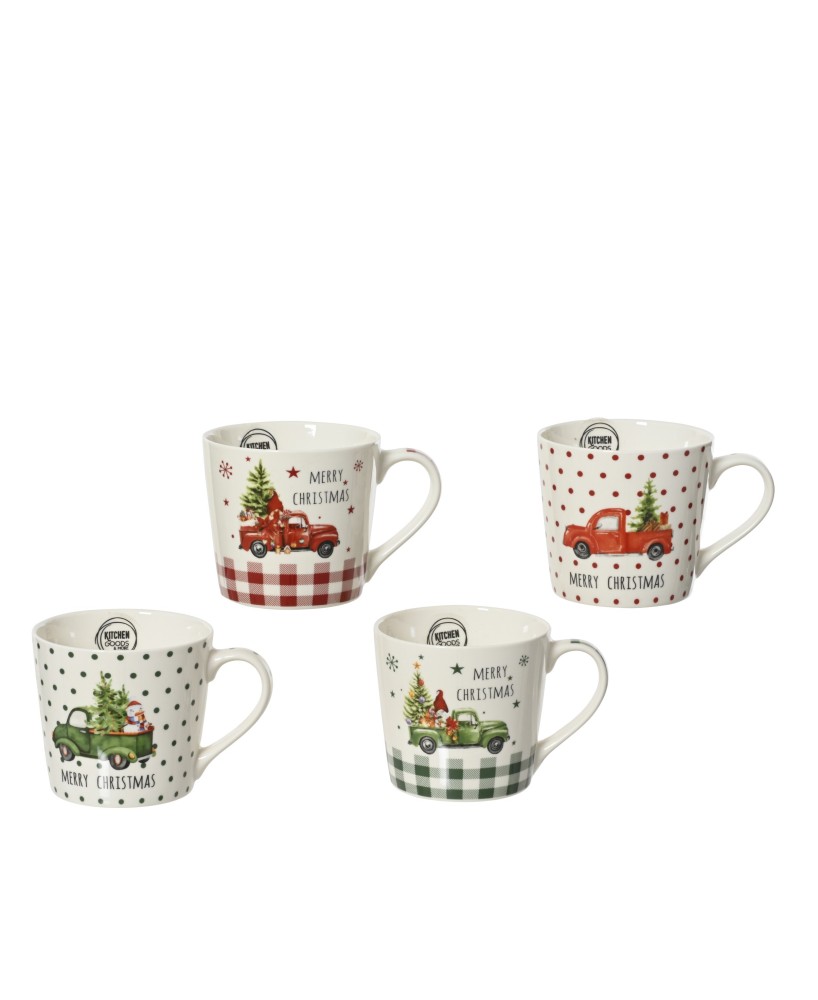 TAZA PORCELANA NAVIDAD D.9.8cm x H.8.8cm