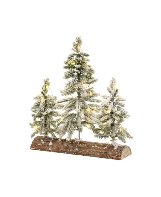 CENTRO DE MESA PINOS NEVADOS L.28cm x W.10cm x H.30cm