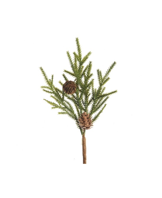 RAMA DE PINO CON PIÑAS L5XW13XH24CM VERDE