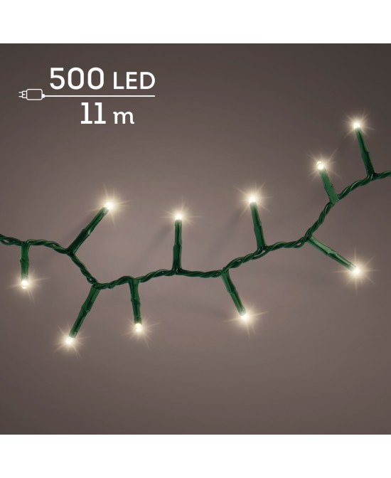 Guirnalda Luz Centell 500 LED | Iluminación Cálida para Interior y Exterior