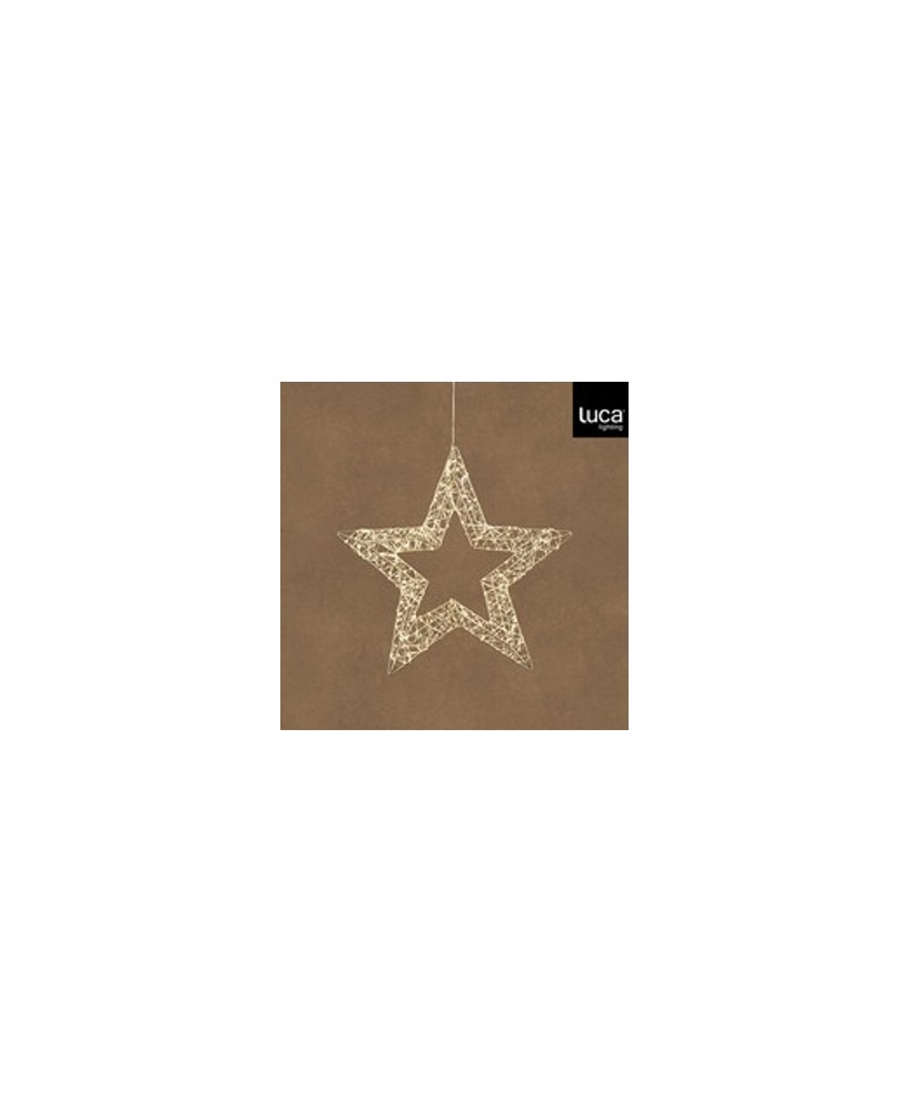 ESTRELLA COLGANTE PLATA LED 600L
