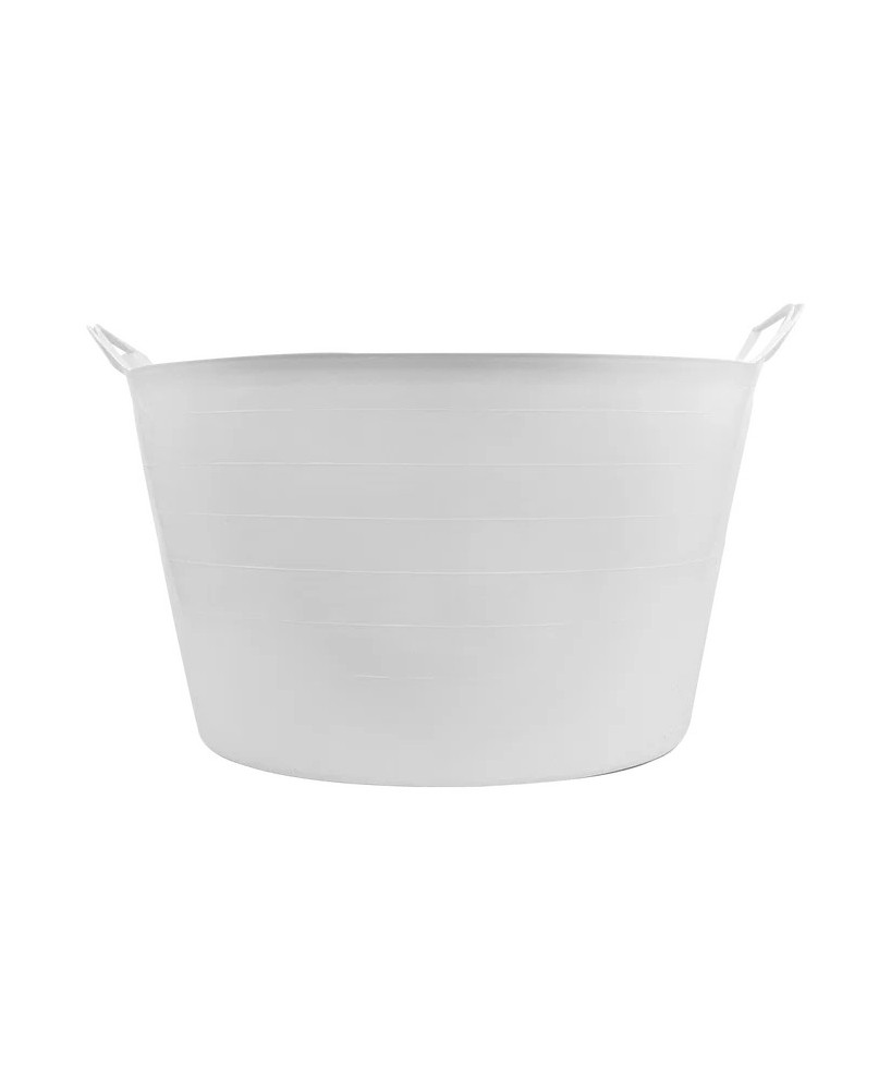 CAPAZO 65LT CON ASAS PLASTICO USO ALIMENTARIO BLANCO