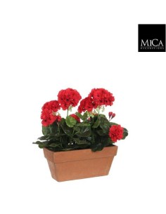 GERANIO ROJO EN MACETA 29X13X40CM