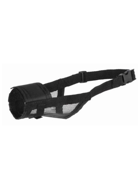 Bozal Nylon con Malla Cosida S Negro para Perros Pequeños Endanea Mascotas
