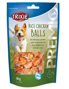Snack Premio Rice Chicken Balls 80g  Snack Saludable para Perros