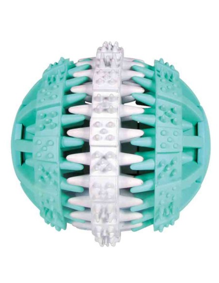 Pelota Denta Fun Menta Caucho para Perros Cuidado Dental y Juego
