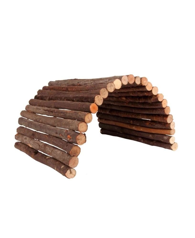 Puente Flexible Natural Living 22x10 cm para Conejos y Roedores  Material Natural y Seguro


