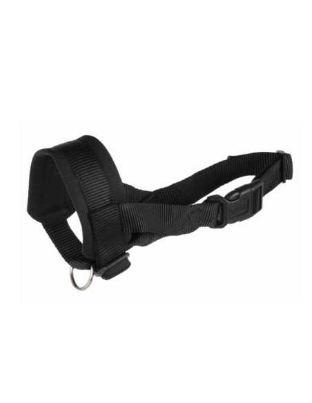 Bozal Lazo Nylon Entrenamiento M-L Negro para Perros Medianos y Grandes