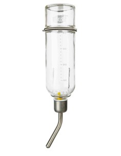 Bebedero de Cristal 250 ml para Mascotas Endanea