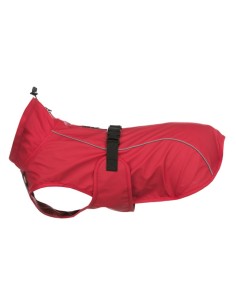 Impermeable Vimy Rojo L para Perros Grandes Protección contra Lluvia y Viento