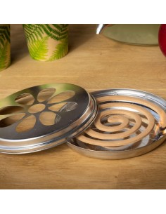 Espiral Citronella Quemador Zinc Esschert  Protección Efectiva y Decorativa contra Insectos

 2