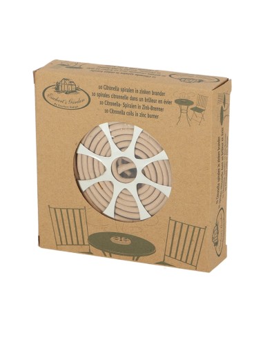 Espiral Citronella Quemador Zinc Esschert  Protección Efectiva y Decorativa contra Insectos

