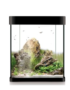 KIT NANO AQUALED 30L NEGRO - Acuario Compacto con Iluminación LED para Roedores | Endanea Mascotas