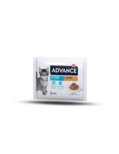 Advance Wet Kitten Chicken Flow alimento húmedo para gatitos en crecimiento