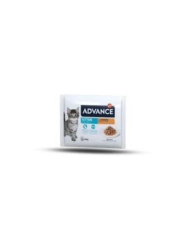 Advance Wet Kitten Chicken Flow alimento húmedo para gatitos en crecimiento