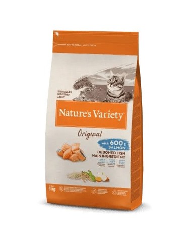 Original Sterilized Salmon 3 kg | Alimento para Gatos Esterilizados | Natures Variety en Endanea Mascotas