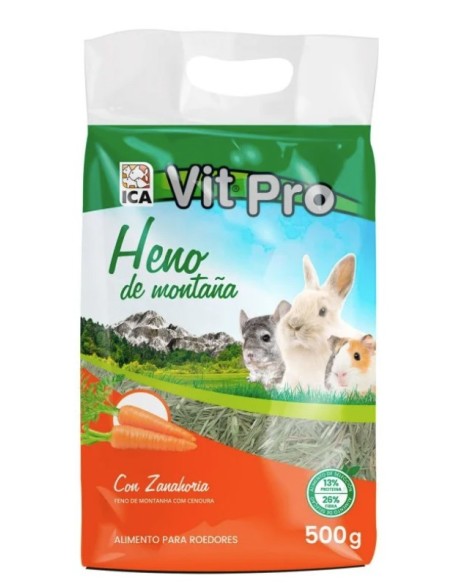 HENO VIT PRO 500GR CON ZANAHORIA