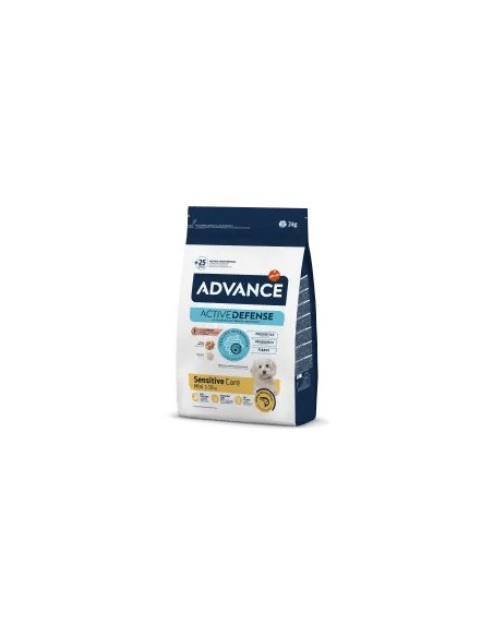 Advance Perro Mini Sensitive Salmón 3kg | Pienso para perros pequeños con estómagos sensibles