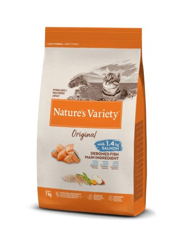 Original Cat Sterilized Salmon 7kg | Pienso Premium para Gatos Esterilizados | Endanea Mascotas