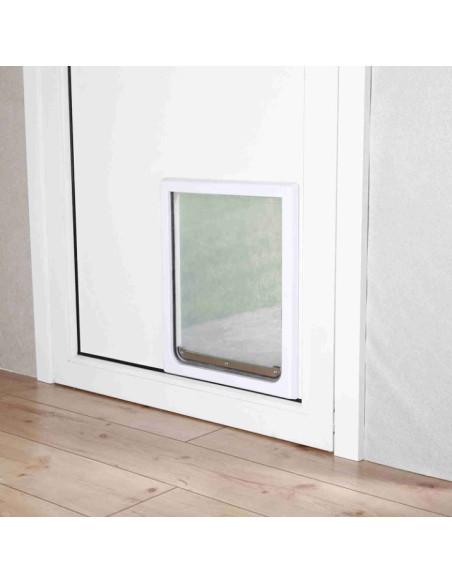 PUERTA PERROS 2 POSICIONES M-XL BLANCO