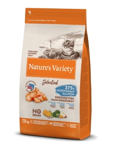 Alimento para Gatos Esterilizados Selected Cat Salmón Noruego 1,25 kg | Endanea Mascotas