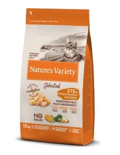 Selected Cat Sterilized Pollo Libre Pastoreo 1,25 kg | Alimento para Gatos Esterilizados | Endanea Mascotas