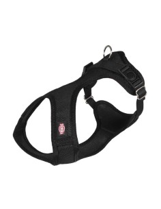 Arnés Suave XS-S Negro 30 a 45 cm para Perros Pequeños Cómodo y Ajustable Endanea Mascotas