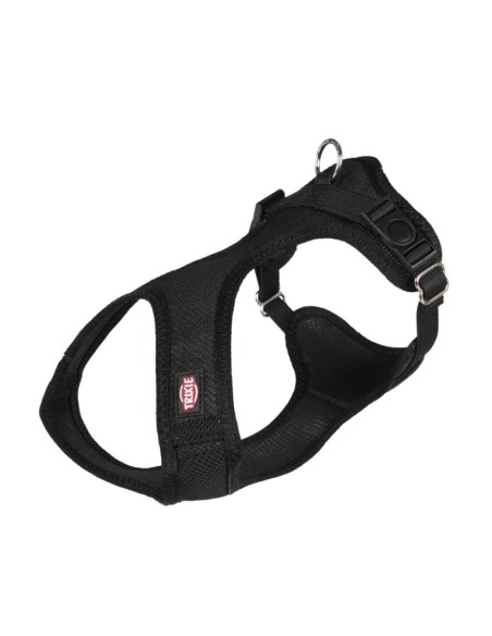 Arnés Suave XS-S Negro 30 a 45 cm para Perros Pequeños Cómodo y Ajustable Endanea Mascotas