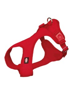 Arnés Suave S Rojo 33 a 50 cm para Perros Pequeños Ajustable y Cómodo Endanea Mascotas