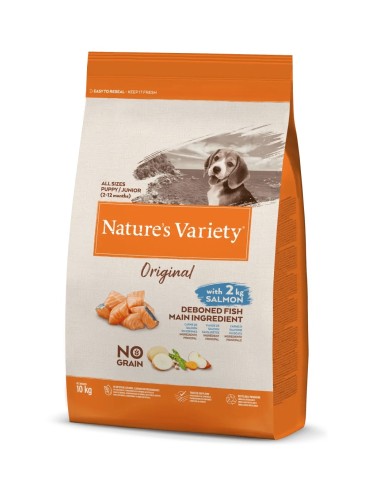 Original Dog Junior Salmon No Grain 10kg | Pienso Premium para Cachorros Sin Granos