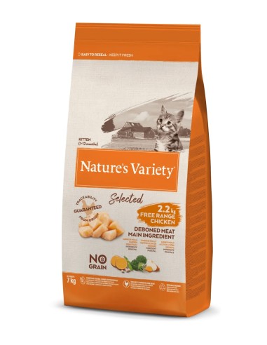 Selected Cat Kitten Free Range Chicken 7kg  Pienso Premium para Gatitos en Crecimiento | Endanea Mascotas