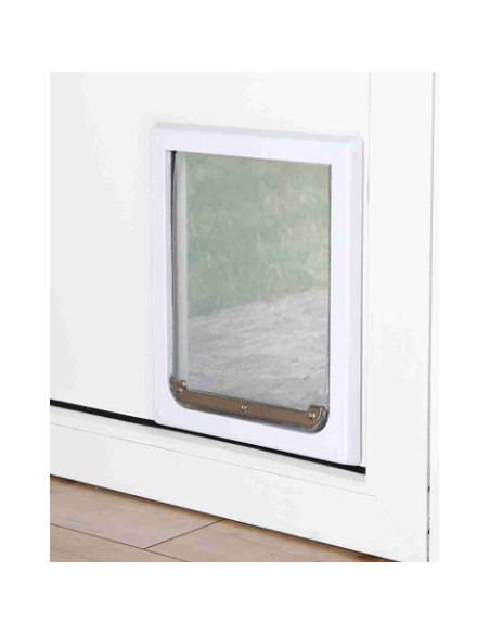 PUERTA PERROS 2 POSICIONES BLANCO S-M