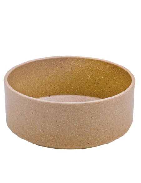 Comedero de Bambú Natural 12 cm 0 35 litros para perros pequeños y cachorros Endanea Mascotas