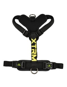 Arnés XS-TRM Cronos Neon Flash Negro 15mmx35-60cm | Seguro y Ajustable para Perros Pequeños