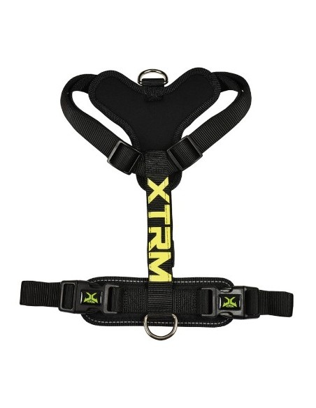 Arnés X-TRM Cronos Neon Flash Negro 25mm x 60-100 cm | Ajuste Seguro y Alta Visibilidad
