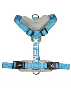 Arnés X-TRM Cronos Neon Flash Azul para Perros | Ajustable y Visible 15mm-25mm