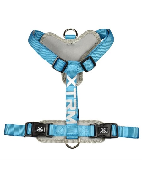 Arnés X-TRM Cronos Neon Flash Azul para Perros | Ajustable y Visible 15mm-25mm