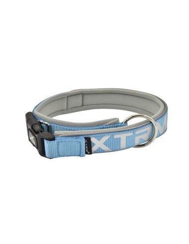 Collar X-TRM Neon Flash Azul 38mmx50-70cm | Collar Reflectante para Perros Grandes